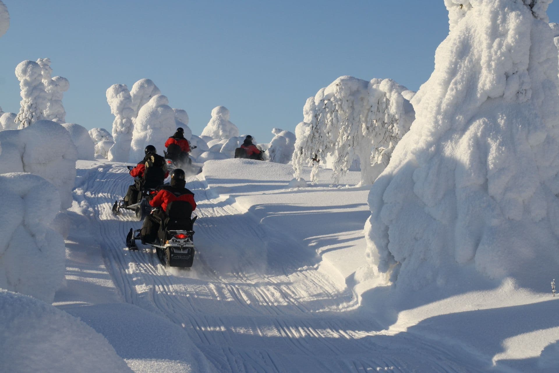 Volle dag sneeuwscootertocht, ca. 100km