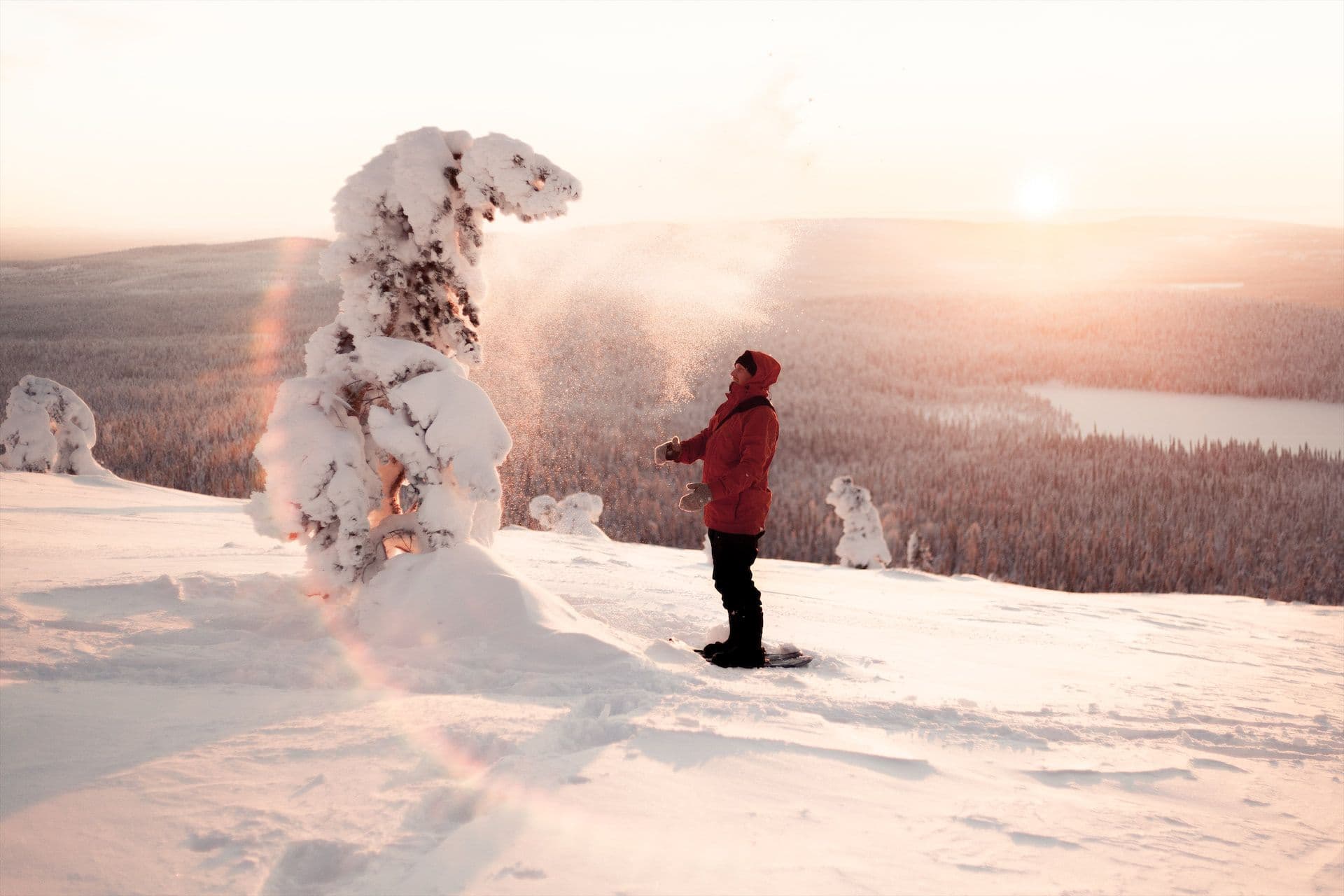 Sneeuwschoenwandeling Lapland
